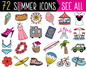 Summer Clipart and Stickers