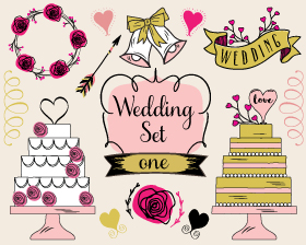 Wedding Clipart and Stickers