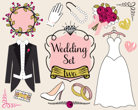 Wedding Clipart and Stickers