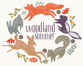 Woodland Animals Clipart and Stickers